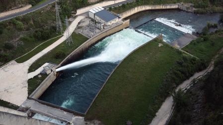 El embalse de Itoiz, en una imagen tomada el 13 de mayo.