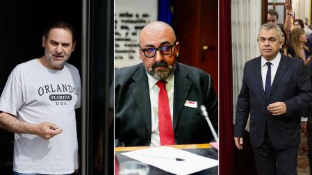 José Luis Ábalos, Koldo García y Santos Cerdán