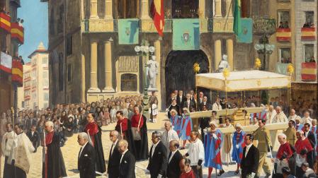 Procesión del Corpus, por Javier Ciga, 1944 /