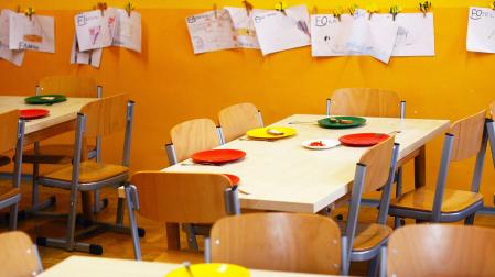 Imagen de archivo de un comedor escolar