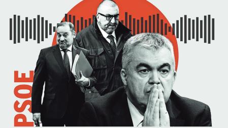 José Luis Ábalos, Koldo García y Santos Cerdán