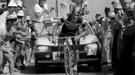 Ángel Arroyo en el Puy de Dome.