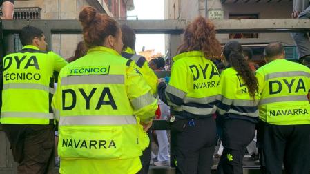 DYA Navarra en el encierro del 9 d julio de 2025