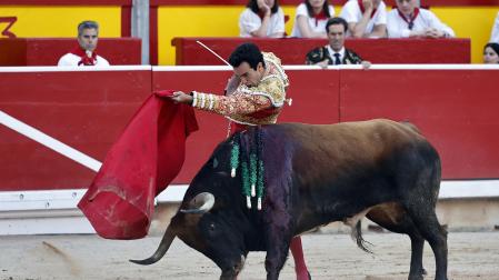 Imágenes de la corrida del 9 de julio con toros de Álvaro Núñez para los diestros Morante de la Puebla, Andrés Roca Rey y Tomás Rufo /