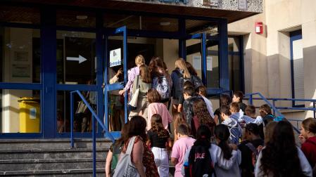 Fotos del comienzo de curso en el IES Navarro Villoslada