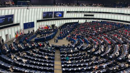 La presidenta de la Comisión Europea, Ursula von der Leyen, afronta su primer debate del estado de la Unión Europea de esta legislatura en el hemiciclo del Parlamento Europeo