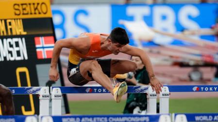 Asier Martínez durante el Mundial de Tokio