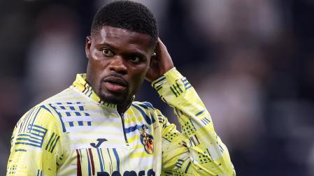 Thomas Partey, del Villarreal, durante un partido de la Liga de Campeones
