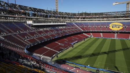 Vista de las obras del Spotify Camp Nou de este marte,s 23 de septiembre /