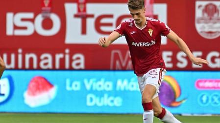 Antxon Jaso en un partido con el Real Murcia la pasada temporada