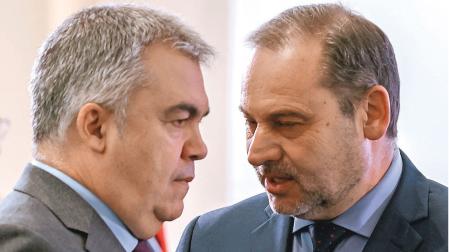 Santos Cerdán y José Luis Ábalos, en noviembre de 2023