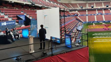 El Sadar desde Graderío Sur, donde tuvieron lugar varias de las conferencias del pasado 14 de octubre