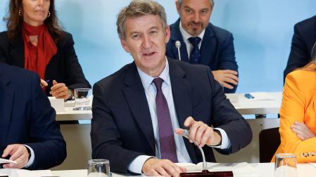 El presidente del Partido Popular, Alberto Núñez Feijóo
