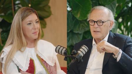 Pedro Piqueras junto a Natalia Oliver, directora de Reputación Corporativa y ASG del Grupo Enhol