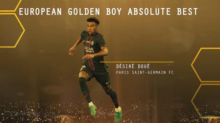 Imagen con la que Tutto Sport anunci´`o el 'Golden Boy' para el galo Désiré Doué /