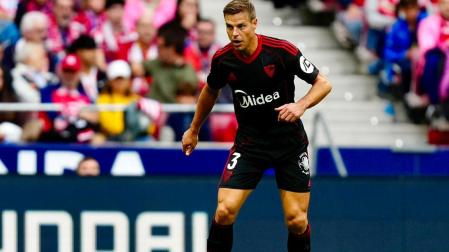 César Azpilicueta durante el partido contra el Atlético de Madrid
