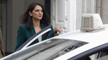 Pilar Sánchez Acera, la actual número dos del PSOE de Madrid y exjefa de gabinete del entonces director del gabinete de Presidencia de Gobierno, a su salida este miércoles al Tribunal Supremo tras testificar como testigo en el juicio al fiscal general del Estado