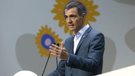 Pedro Sánchez, durante la cumbre de líderes de la COP30 en Belém (Brasil)