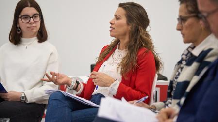Elga Molina durante su intervención en el foro DN en Vivo