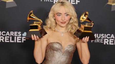 Sabrina Carpenter, en los Premios Grammy de 2025