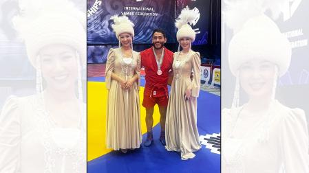 El navarro navarro Ibai Gracia en el Mundial de Kirguistán /