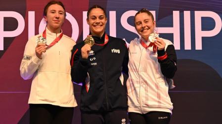 Melania Rodríguez consigue el primer oro para España el Mundial de Trampolín en el Navarra Arena
