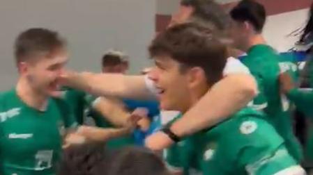 Vídeo de los jugadores de Anaitasuna celebrando el triunfo en Soria