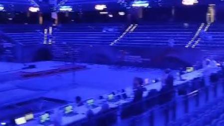 Vídeo de la ceremonia de clausura con el Navarra Arena vacío