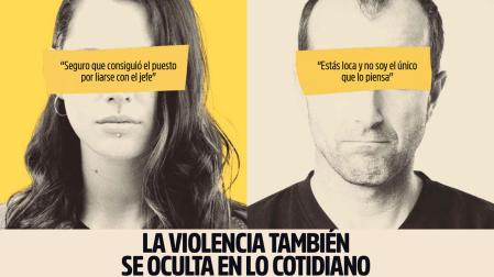 Cartel de la campaña del Gobierno de Navarra por el 25N