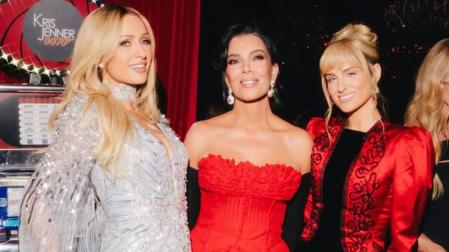 Paris Hilton, Kris Jenner y Meghan Trainor en la fiesta de la matriarca del clan Kardashian