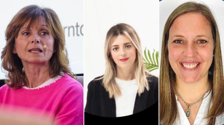 De izquierda a derecha: Yolanda Torres, Maite Pérez Senosiain y Lucía Vanrell