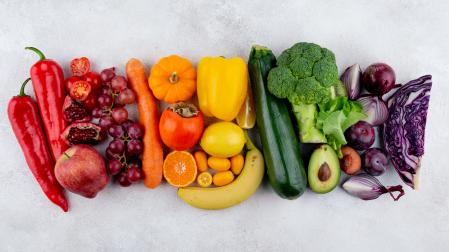La fruta y la verdura son parte importante de la dieta mediterránea