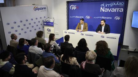 Un momento del Comité Político del PP de Navarra celebrado en Pamplona /
