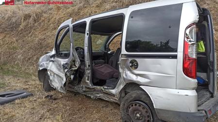 Estado en el que ha quedado uno de los vehículos implicados en el accidente