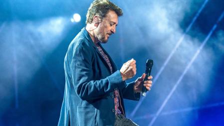 El músico y cantante barcelonés Manolo García, en uno de los conciertos de su última gira
