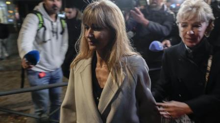 La secretaria general de la Presidencia del Ejecutivo, Judit González, a la salida del Juzgado de Instrucción este domingo