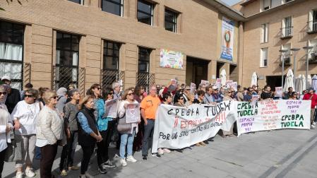 Imagen de una de las concentraciones de alumnos del CPEBPA de Tudela