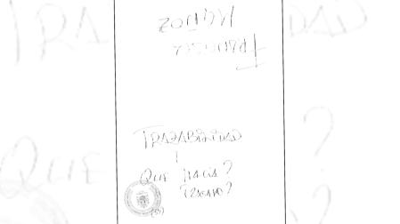 Imagen de la nota manuscrita hallada en el registro domiciliario de Antxon Alonso sobre Francisca Muñoz /