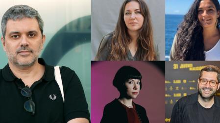 Nueva dirección artística del festival (de izquierda a derecha): Miquel Martí, Inés Calero y Ekhiñe Etxeberría (arriba) y Margot Meca y Antonio Miguel Arenas (abajo)