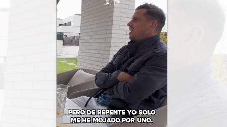 'Paquito' Navarro en un momento de la entrevista con VeinteDiez Padel &/