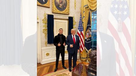Cristiano Ronaldo y Donald Trump en la Casa Blanca /
