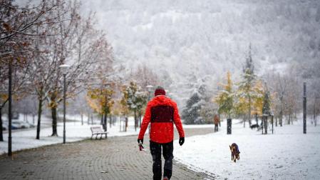 Nieve en Ansoáin.