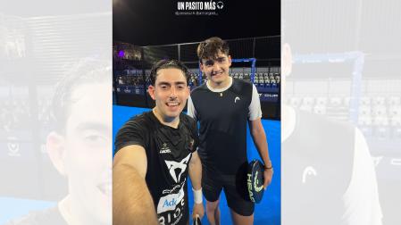 Jon Sanz y Aimar Goñi celebran el pase a cuartos de final del FIP Platinum Skechers de Vercruz /