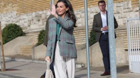 Foto de la visita de la reina Letizia a Tudela para el homenaje a Alejandro Amenábar