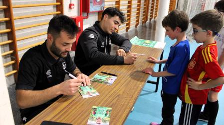 Fotos del arranque del programa "El Xota en tu escuela", con la visita al colegio San Ignacio Jesuítas de Pamplona /