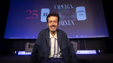 Miguel Ángel Calvo Buttini en el Cine Moncayo de Tudela