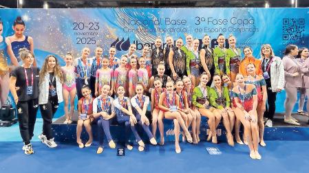 El equipo de Alaia Valle de Egüés llevó a Castellón a gimnastas de todas sus categorías