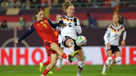 Partido sin goles entre Alemania y España en el partido de ida de la final de la Liga de Naciones
