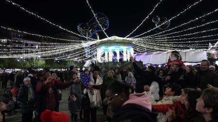 Fotos del encendido de luces de Navidad en Pamplona