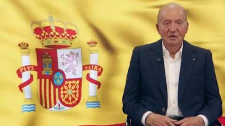 Un momento del vídeo grabado por el rey emérito